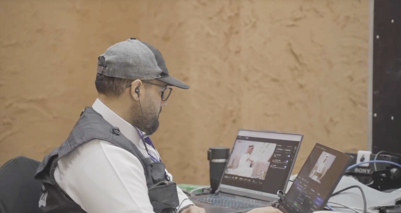 إدارة الكاميرات أثناء البث